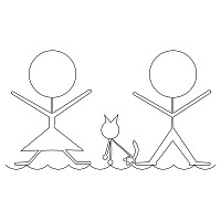 stick family border 008